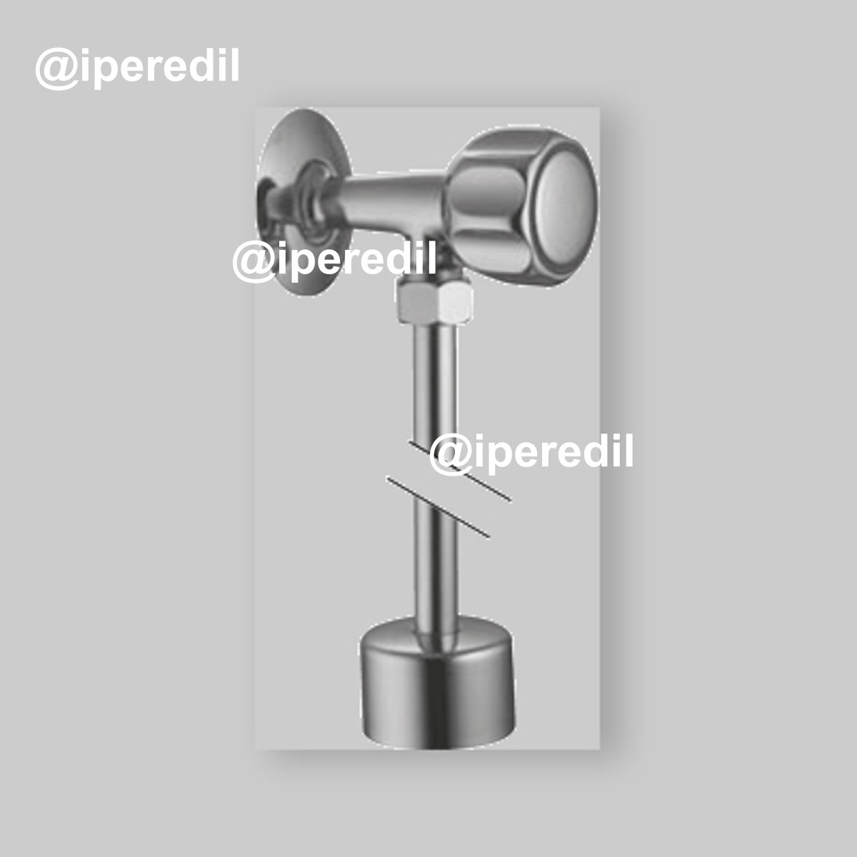 RUBINETTO A VITONE PER ORINATOIO 1/2" - Cromo