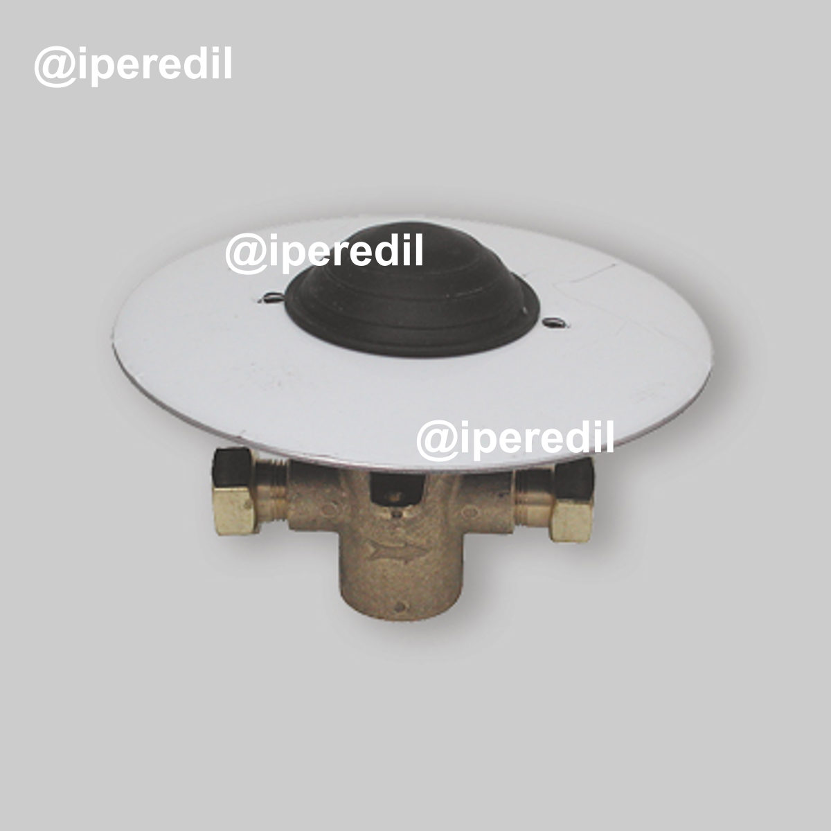 RUBINETTO INCASSO A PEDALE TEMPORIZZATO INSTALLAZIONE A PAVIMENTO Piastra Ø 127 mm