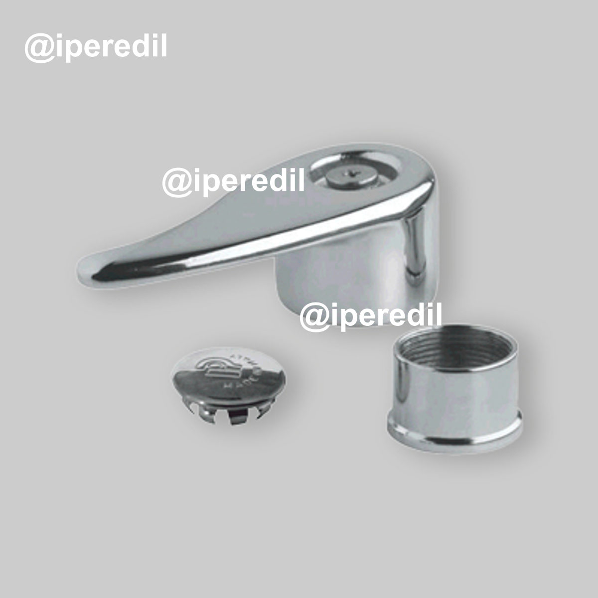 LEVA PER PASSI RAPIDI INCASSO CON GHIERA Cromo