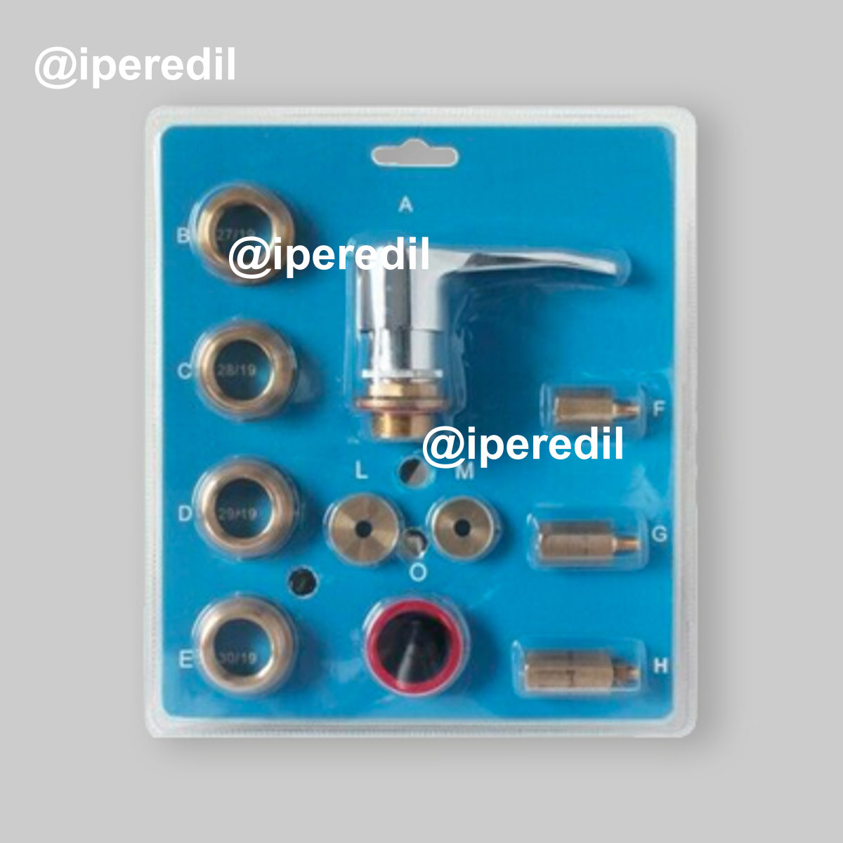 KIT VITONE E MANIGLIA UNIVERSALE PER PASSO RAPIDO 11 Combinazioni