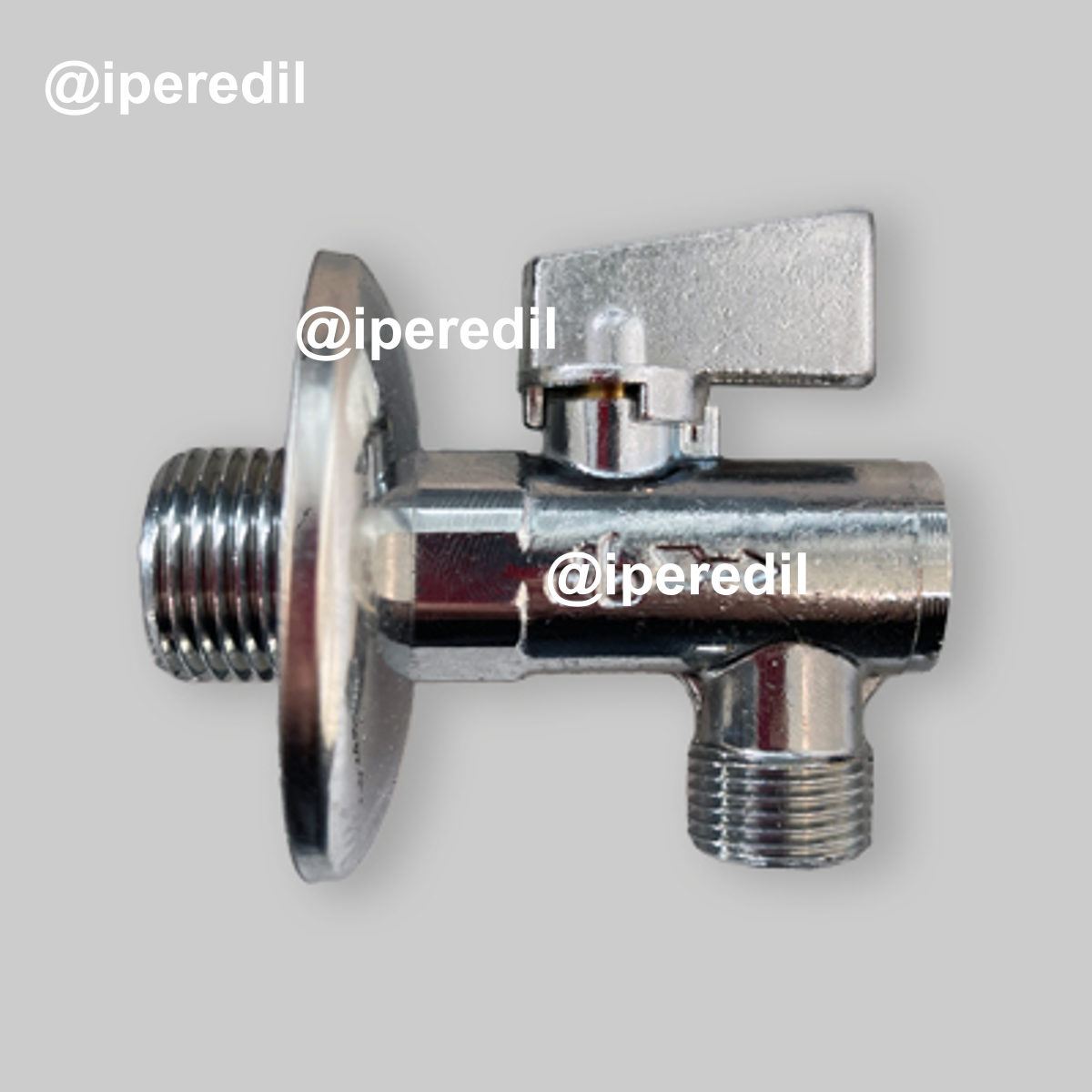 RUBINETTO FILTRO A SFERA CON LEVA IN METALLO 1/2"Mx3/8"M + Rosetta