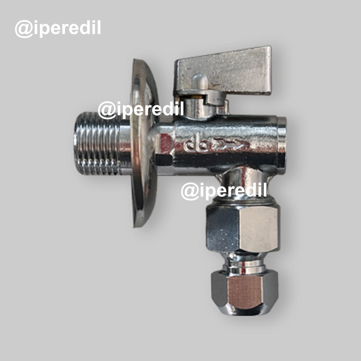 RUBINETTO FILTRO SNODO CON LEVA IN METALLO 1/2"xØ10 + Rosetta