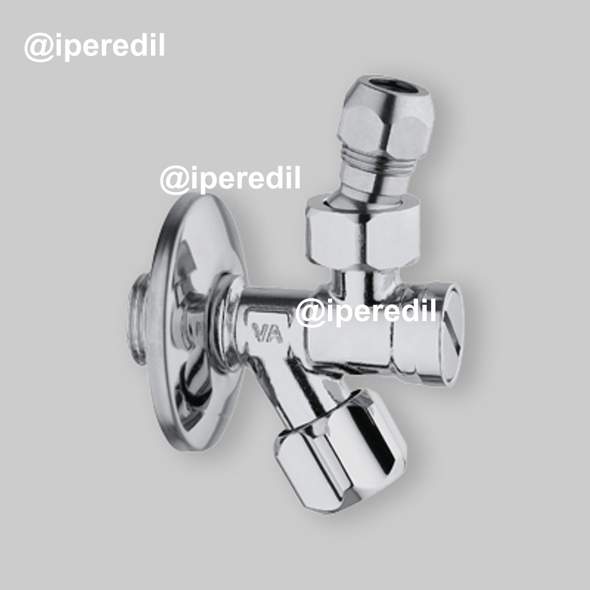 RUBINETTO FILTRO SNODO 1/2"Mx3/8"M/Ø10 + Rosetta