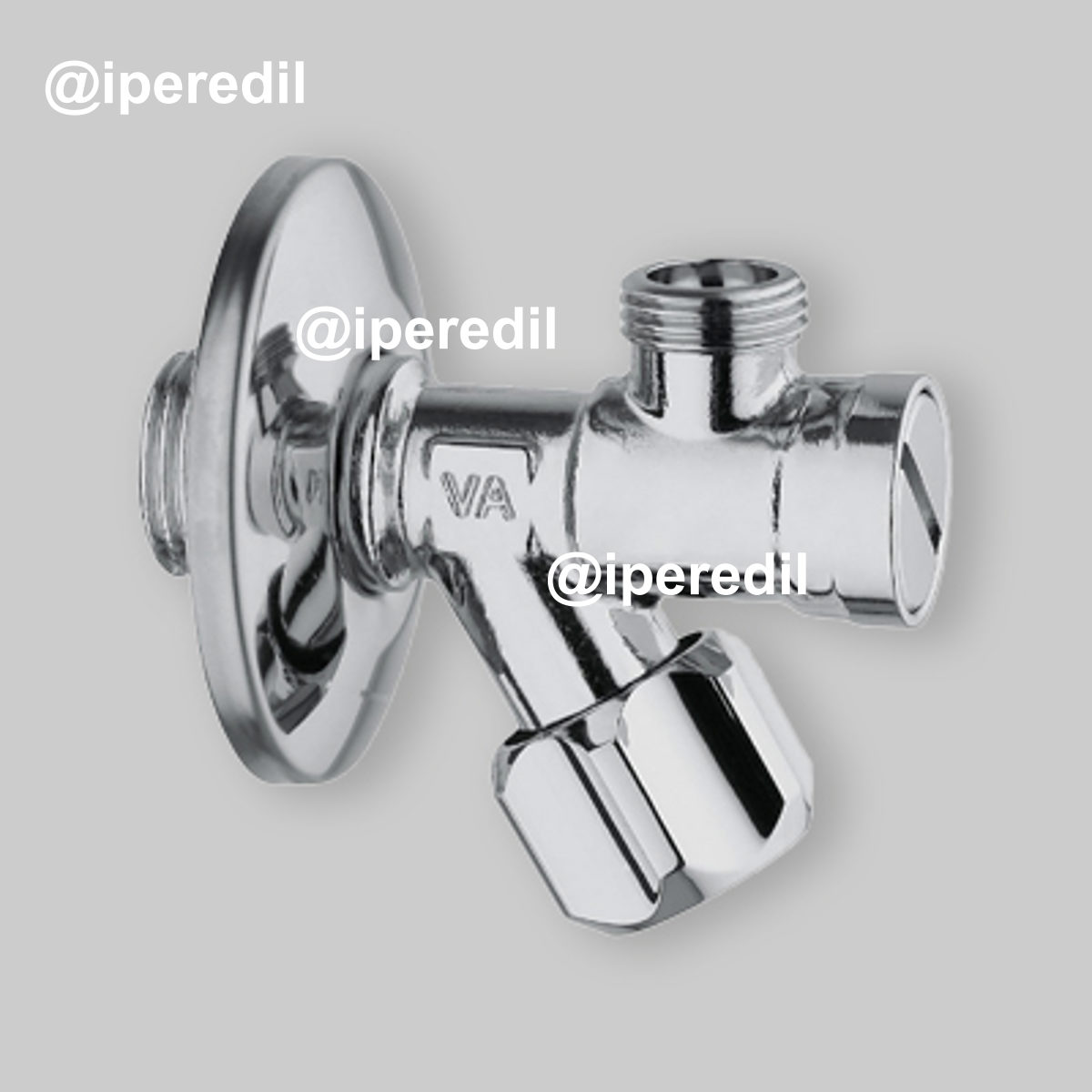 RUBINETTO FILTRO SOTTOLAVABO CON ROSETTA 3/8"x1/2" + Rosetta