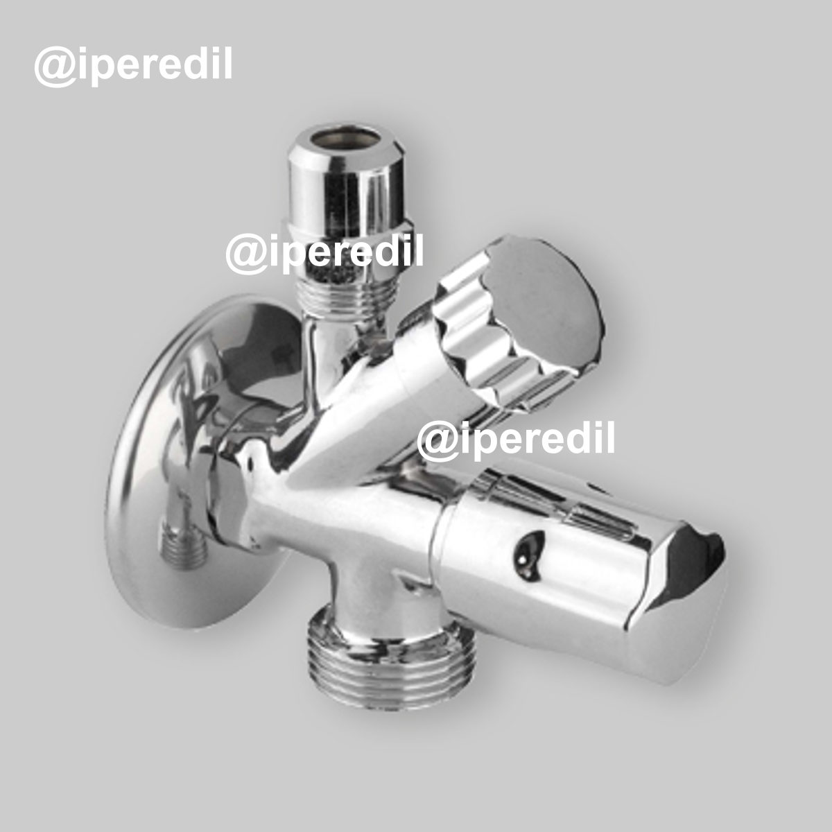 RUBINETTO SOTTOLAVABO COMBINATO A 3 VIE 1/2"x3/4"x Ø10 + Rosetta