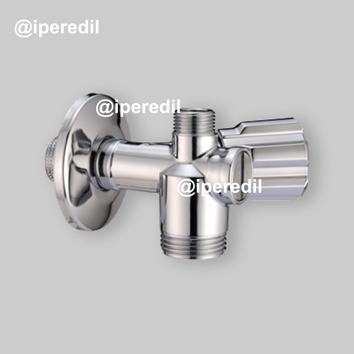 RUBINETTO SOTTOLAVABO COMBINATO LAVATRICE A 3 VIE MONO CON FILTRO 1/2"x 3/4"x3/8" + Rosetta