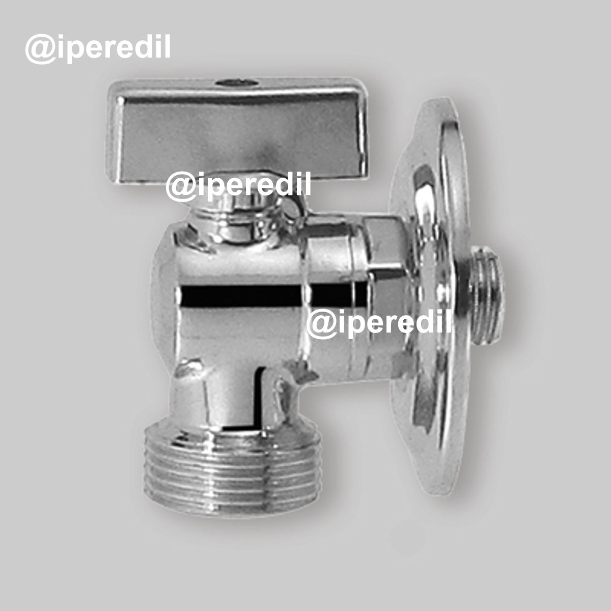 RUBINETTO LAVATRICE A SFERA PESANTE 1/2"x3/4" + Rosetta