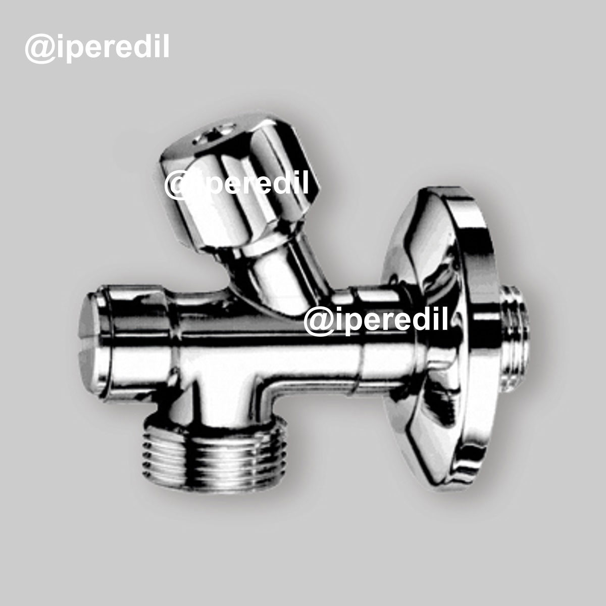 RUBINETTO LAVATRICE CON FILTRO CROMATO 1/2"x3/4" + Rosetta