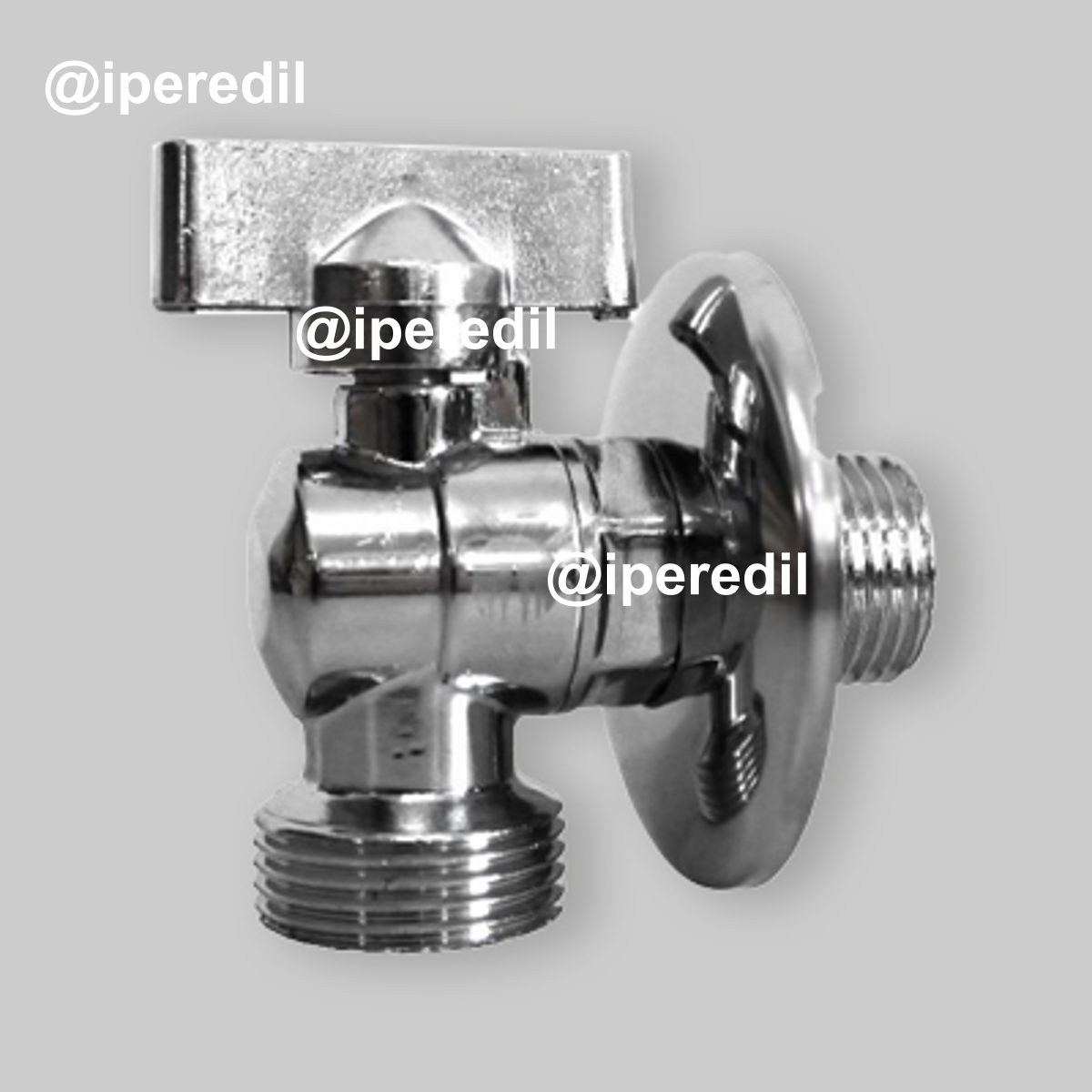 RUBINETTO LAVATRICE A SFERA CON LEVA IN METALLO 1/2"x3/4" + Rosetta