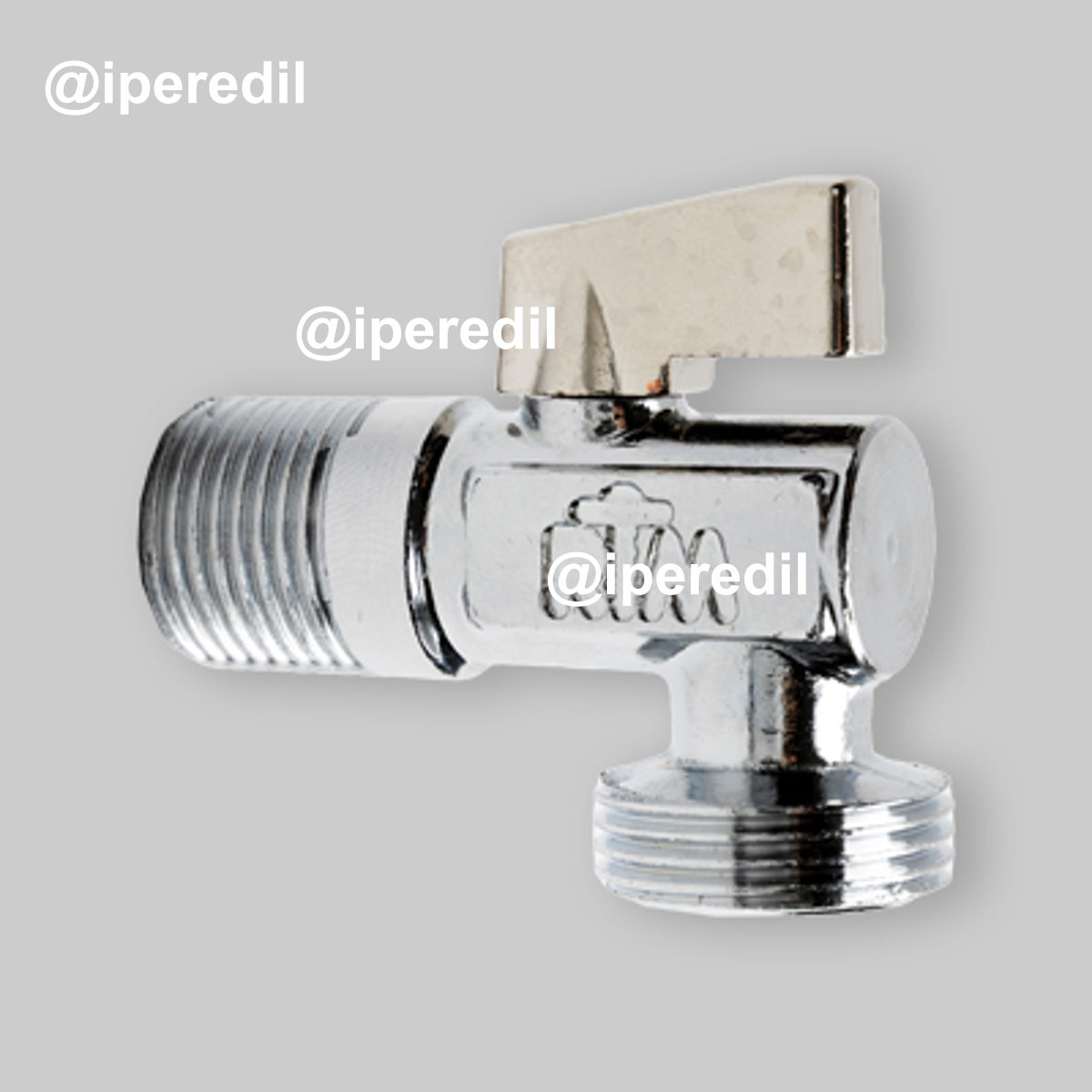 RUBINETTO LAVATRICE A SFERA CROMO 1/2"x3/4" + Rosetta