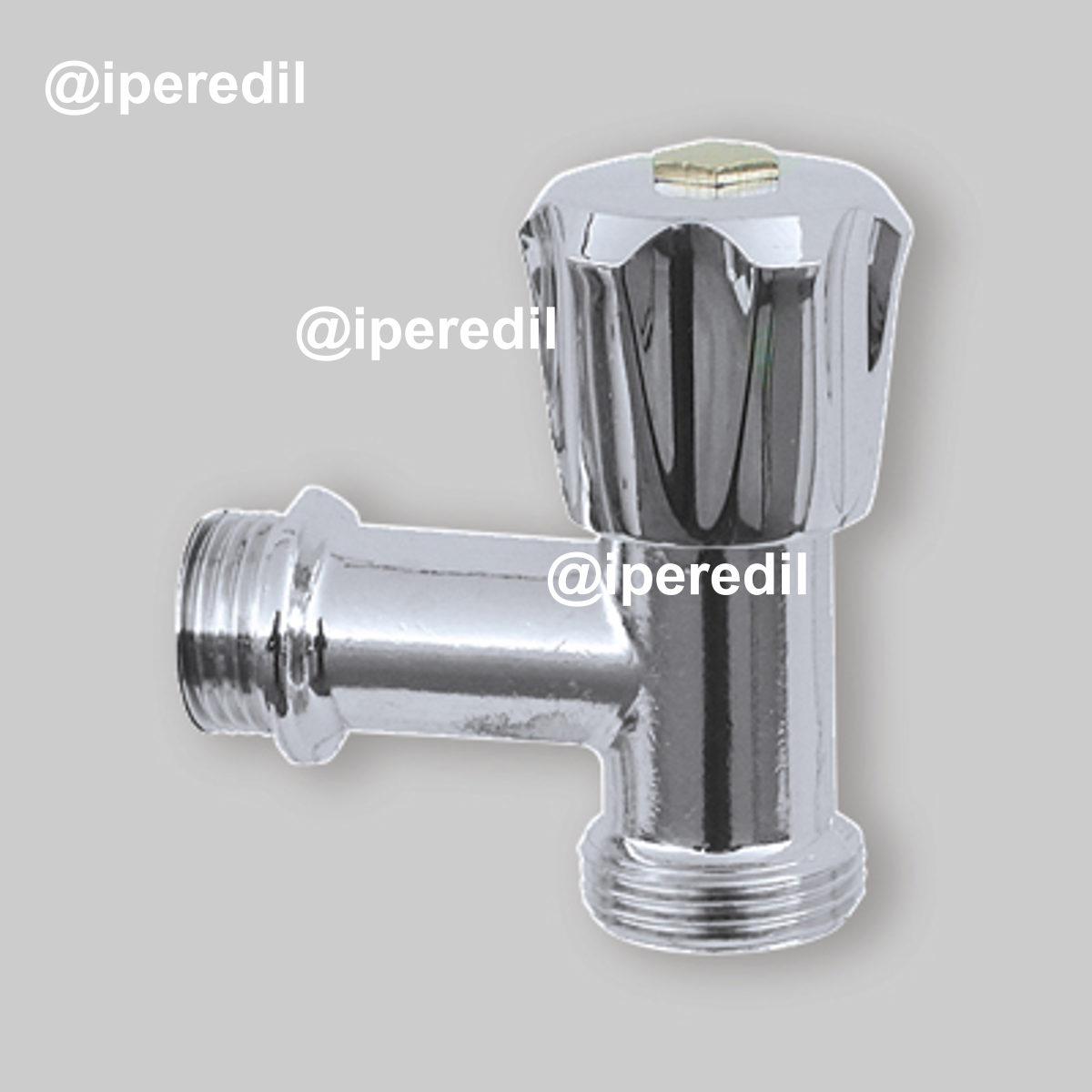 RUBINETTO A SQUADRA PER LAVATRICE CON CHIUSURA A VITONE 1/2"M x 3/4"M