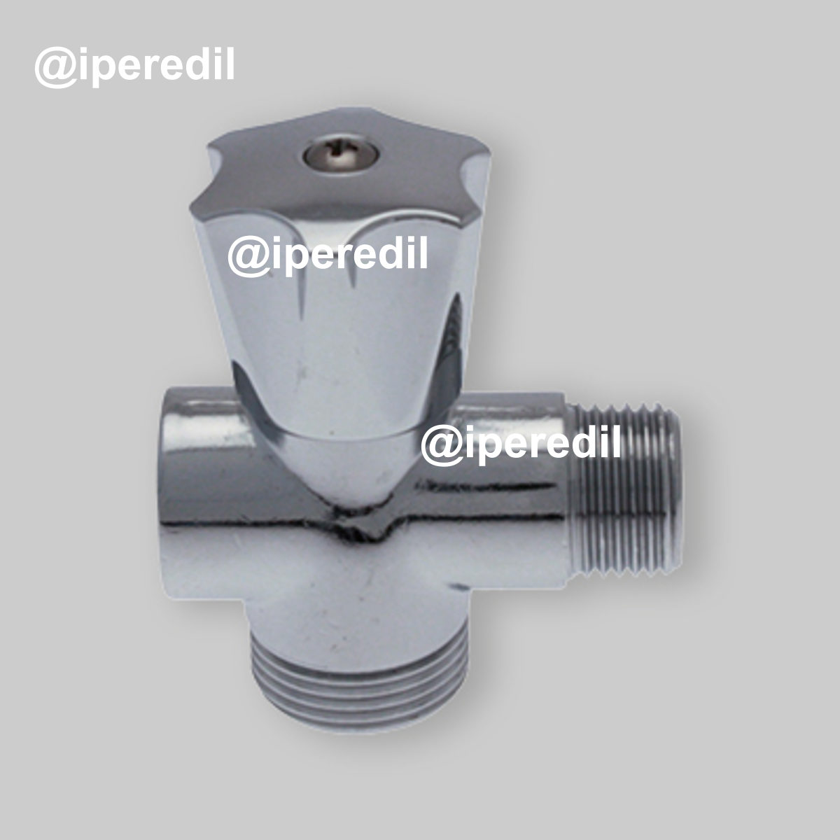 RUBINETTO LAVATRICE A 3 VIE CON CHIUSURA A VITONE M1/2" x M3/4" x F1/2"