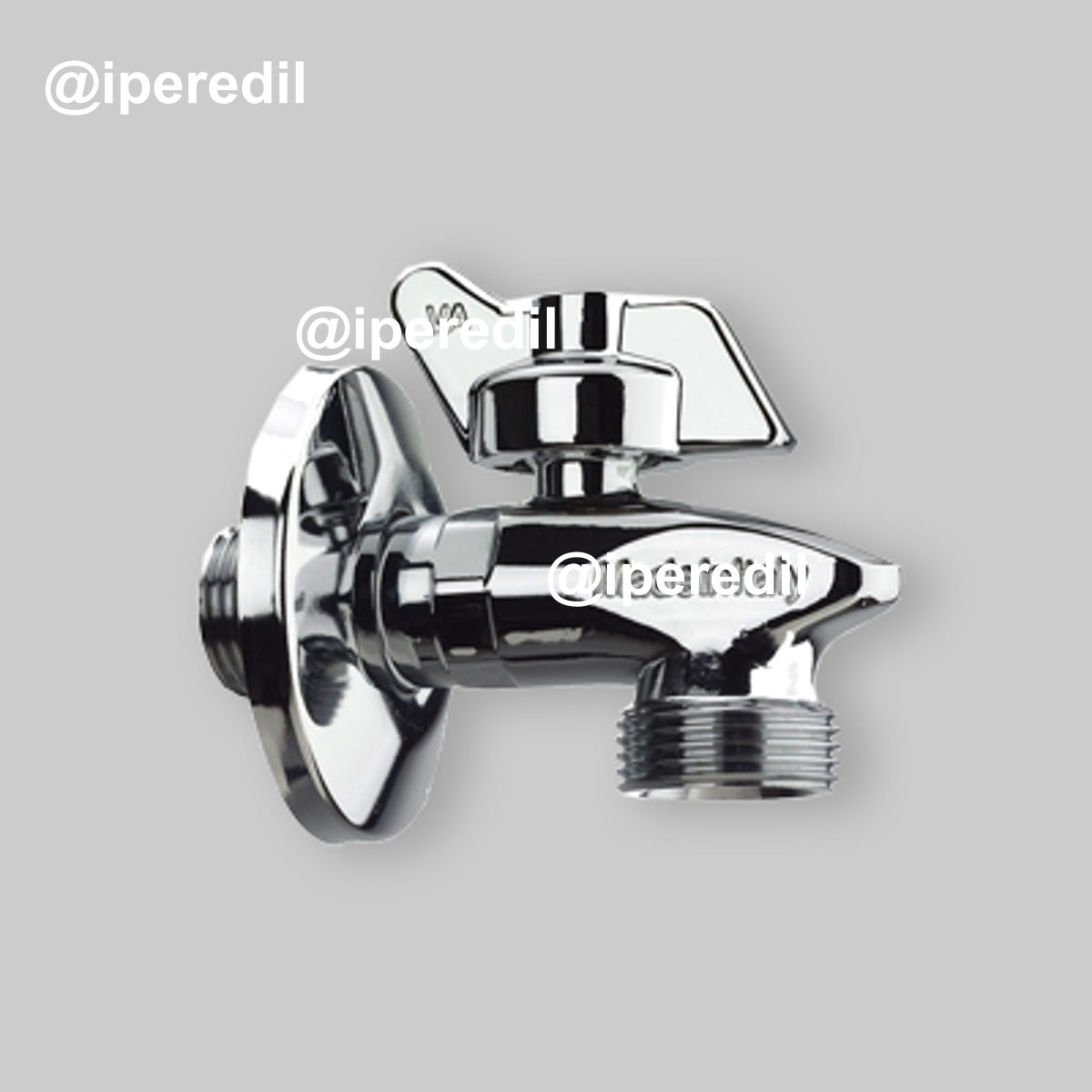 RUBINETTO LAVATRICE "SQUALO" CROMATO 1/2"x3/4"