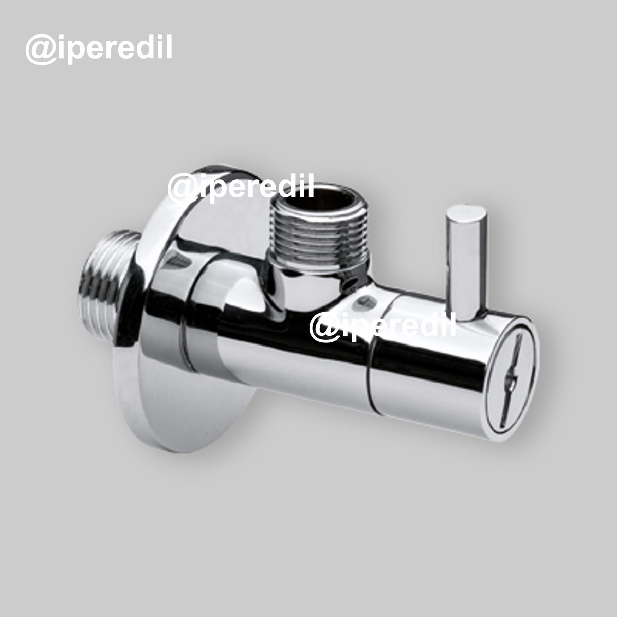 RUBINETTO SOTTOLAVABO TONDO 1/2"x3/8" + Rosetta