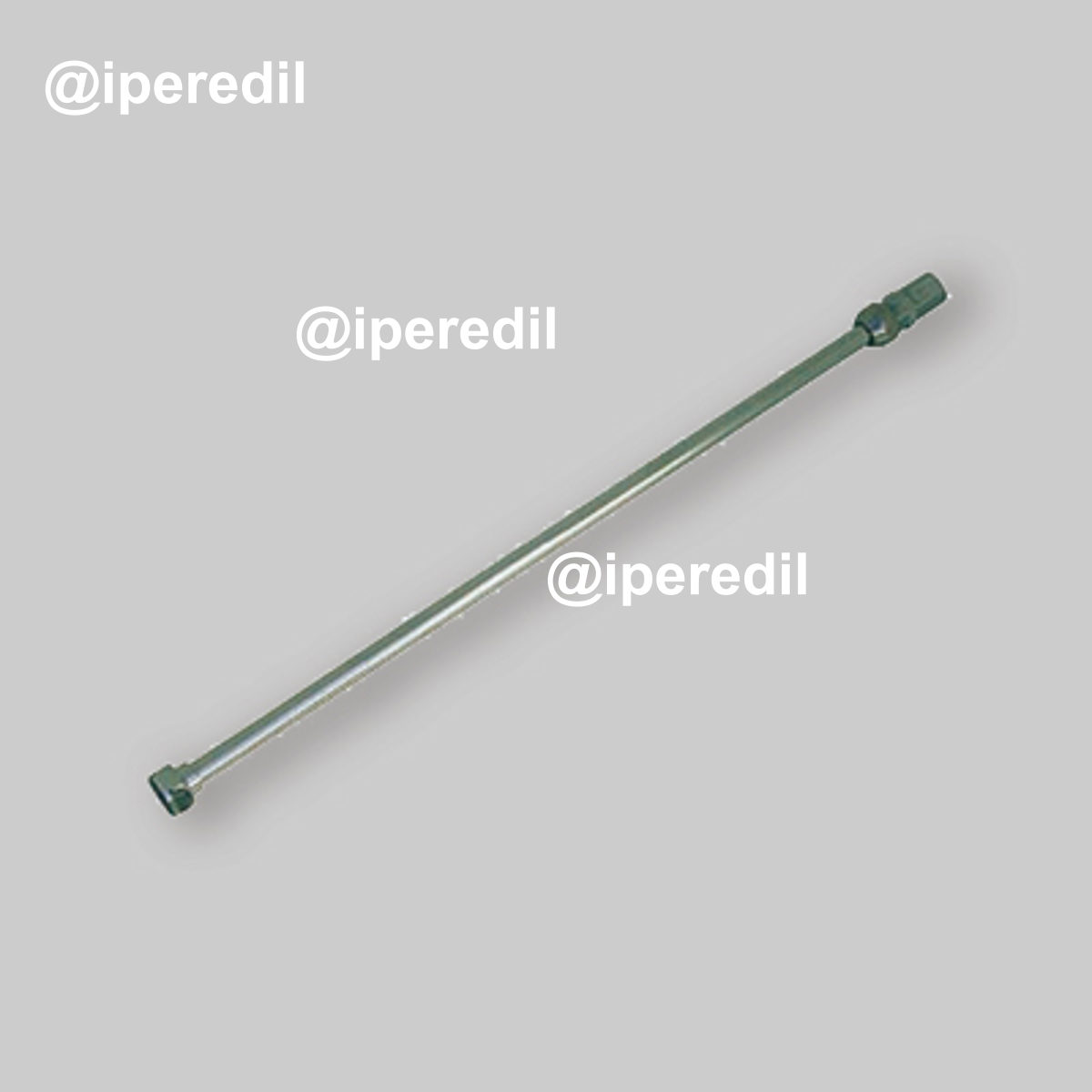 TUBETTO RAME CROMATO Ø10 CON CARTELLA + NIPLES M1/2" + CALOTTA F1/2" cm 30