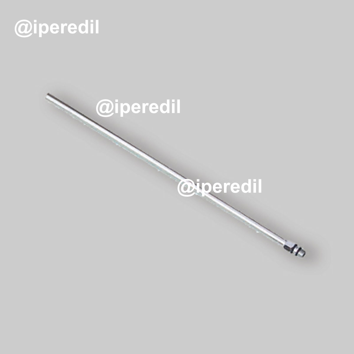 TUBETTO RAME LISCIO CROMO CON FILETTATURA PER MISCELATORI M10 - cm 35