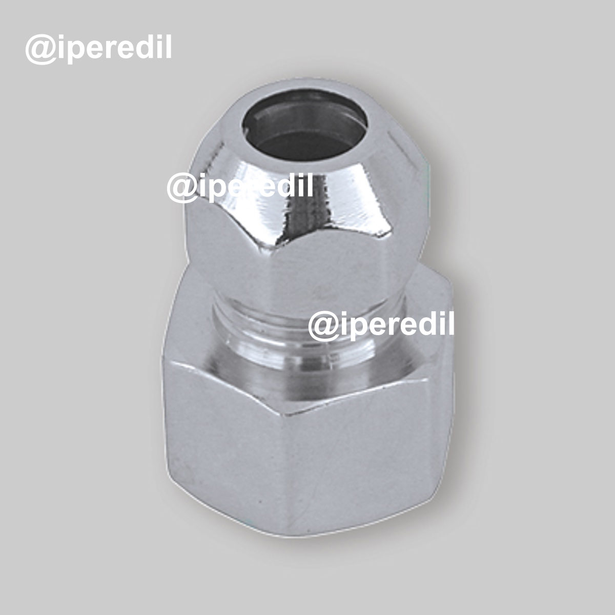 NIPLES FEMMINA PER CANNETTE CROMATO 3/8"x10