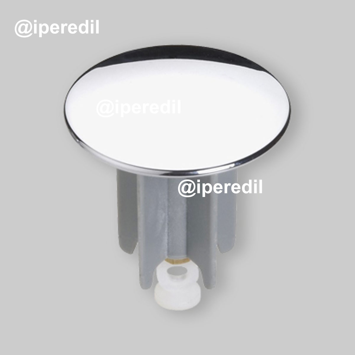 TAPPO SALTERELLO COPRIPILETTA IN OTTONE CROMATO 1" - Ø 63 mm