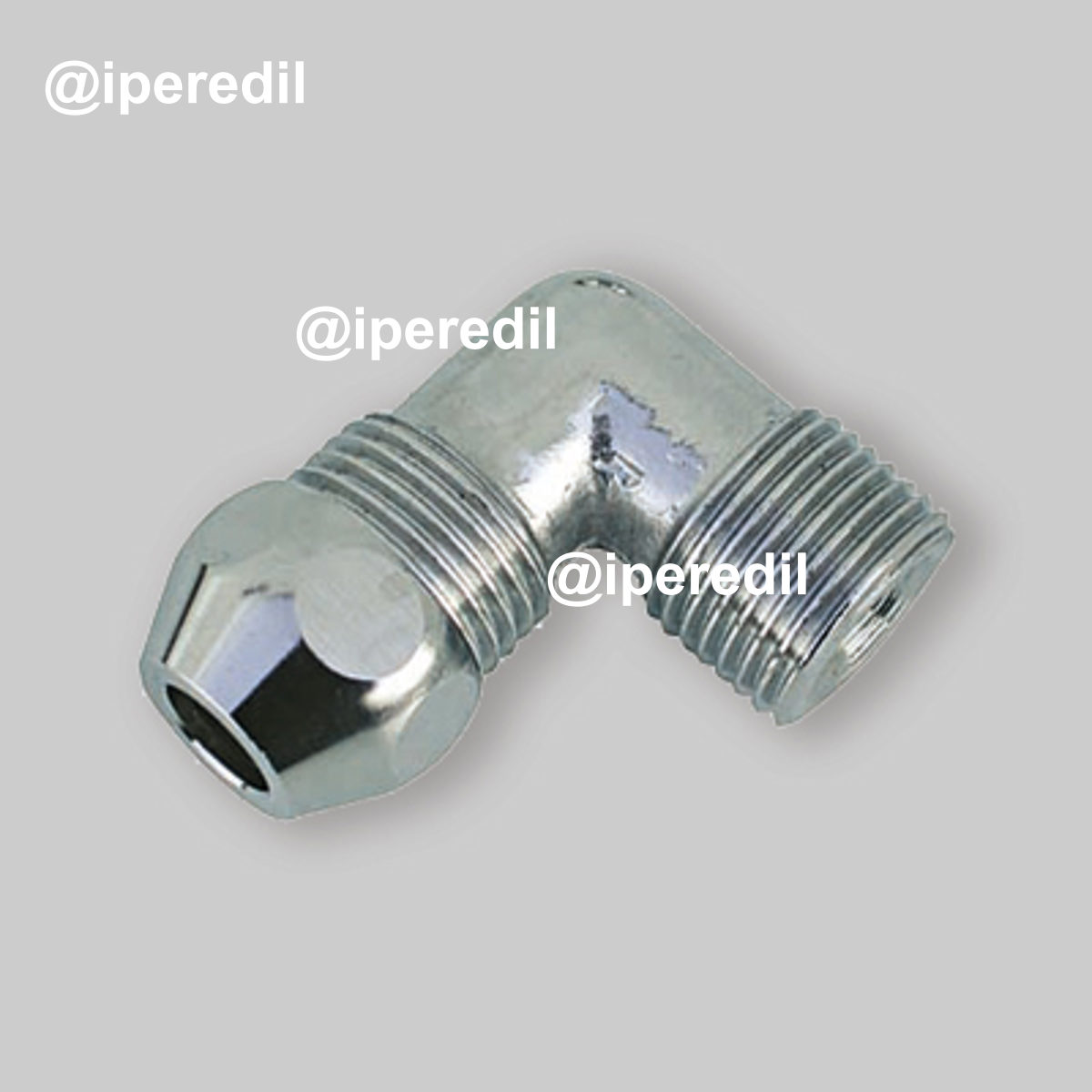 CURVA MASCHIO PER TUBETTO RAME IN OTTONE CROMATO M1/2" x Ø10