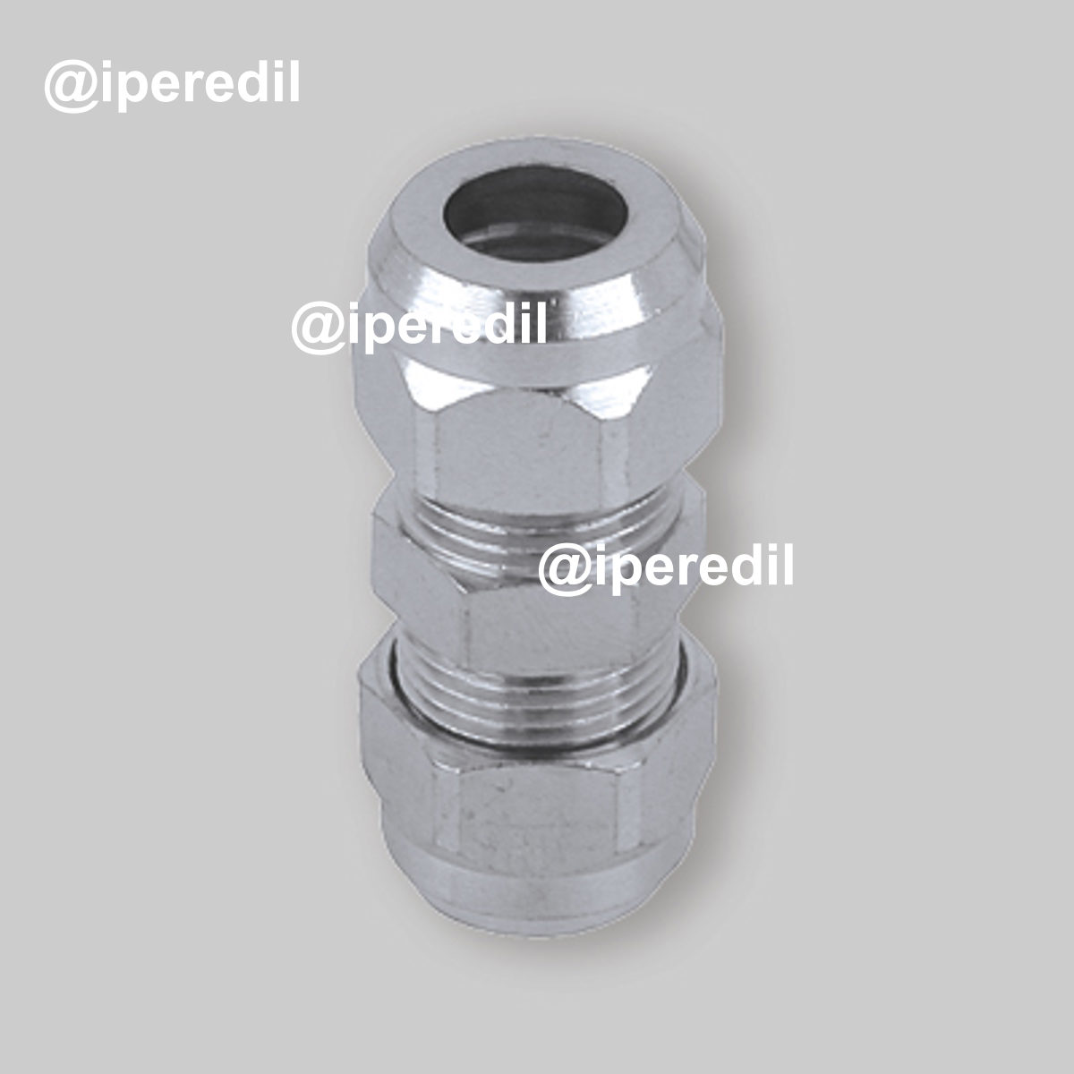 NIPLES DOPPIO PER TUBETTO RAME CROMATO Ø12