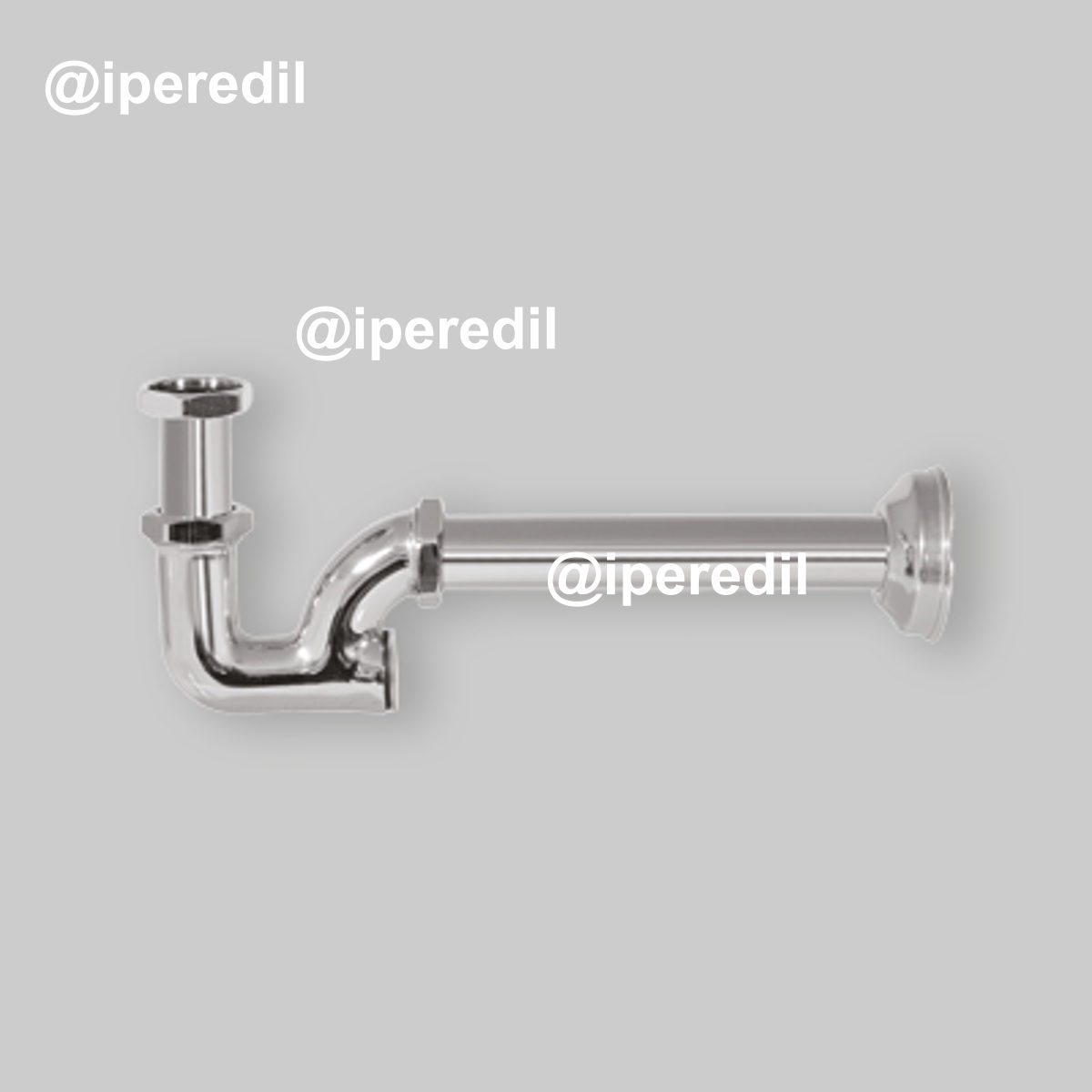 SIFONE PER LAVABO E BIDET CON ISPEZIONE POSTERIORE "CONCORD" GHIDINI Ø32 x 250 mm - 1"1/4