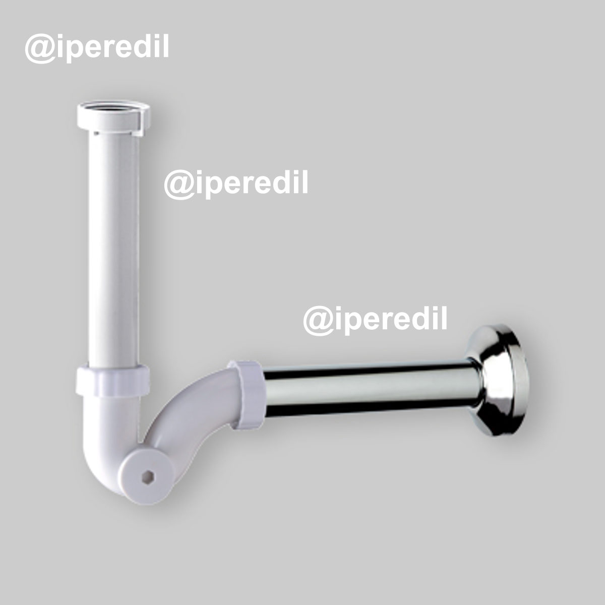 SIFONE PER BIDET "HYBRID" AD S CON ISPEZIONE LATERALE 1"1/4 - Ø32 x 250 mm