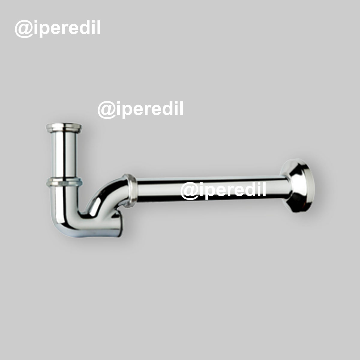 SIFONE PER LAVABO E BIDET AD U CON ISPEZIONE POSTERIORE "EUROPA" TEA 1" - Ø26 x 250 mm