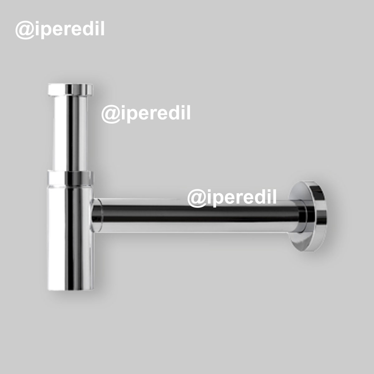 SIFONE D'ARREDO TONDO PER LAVABO "JOLLY" CROMATO Ø32 x 250 mm -1"1/4