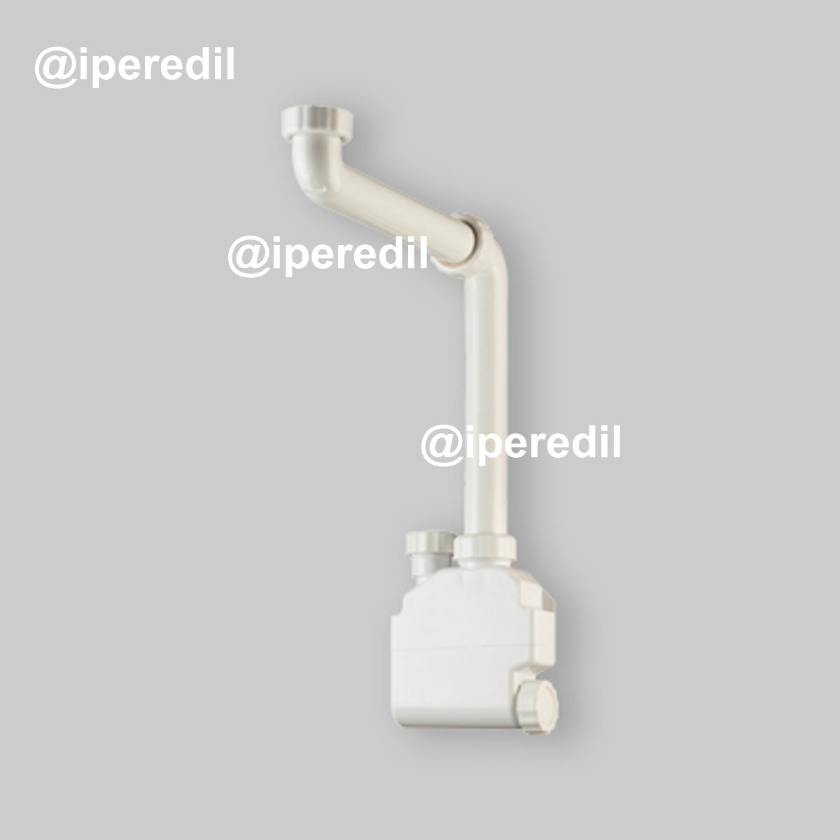 SIFONE SALVASPAZIO PER LAVABO AD 1 VIA "SQUID" 1"1/4 x Ø32/40 mm