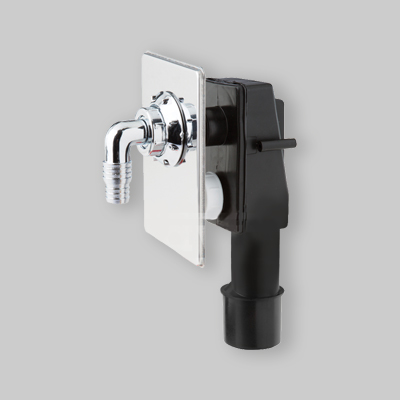 SIFONE LAVATRICE PEHD AD INCASSO SALDABILE 40/50 Piastra Inox M 623