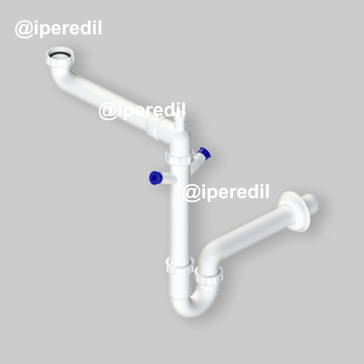 SIFONE PER LAVELLO A 1 VIA SALVASPAZIO AUTOPULENTE "2K" 1"1/2 x Ø40 mm