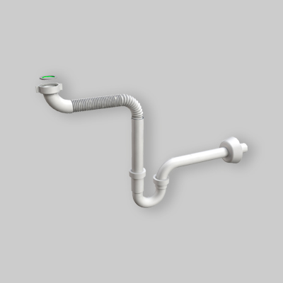 SIFONE FLESSIBILE PER LAVABO DISABILE 1"1/4 - Ø32