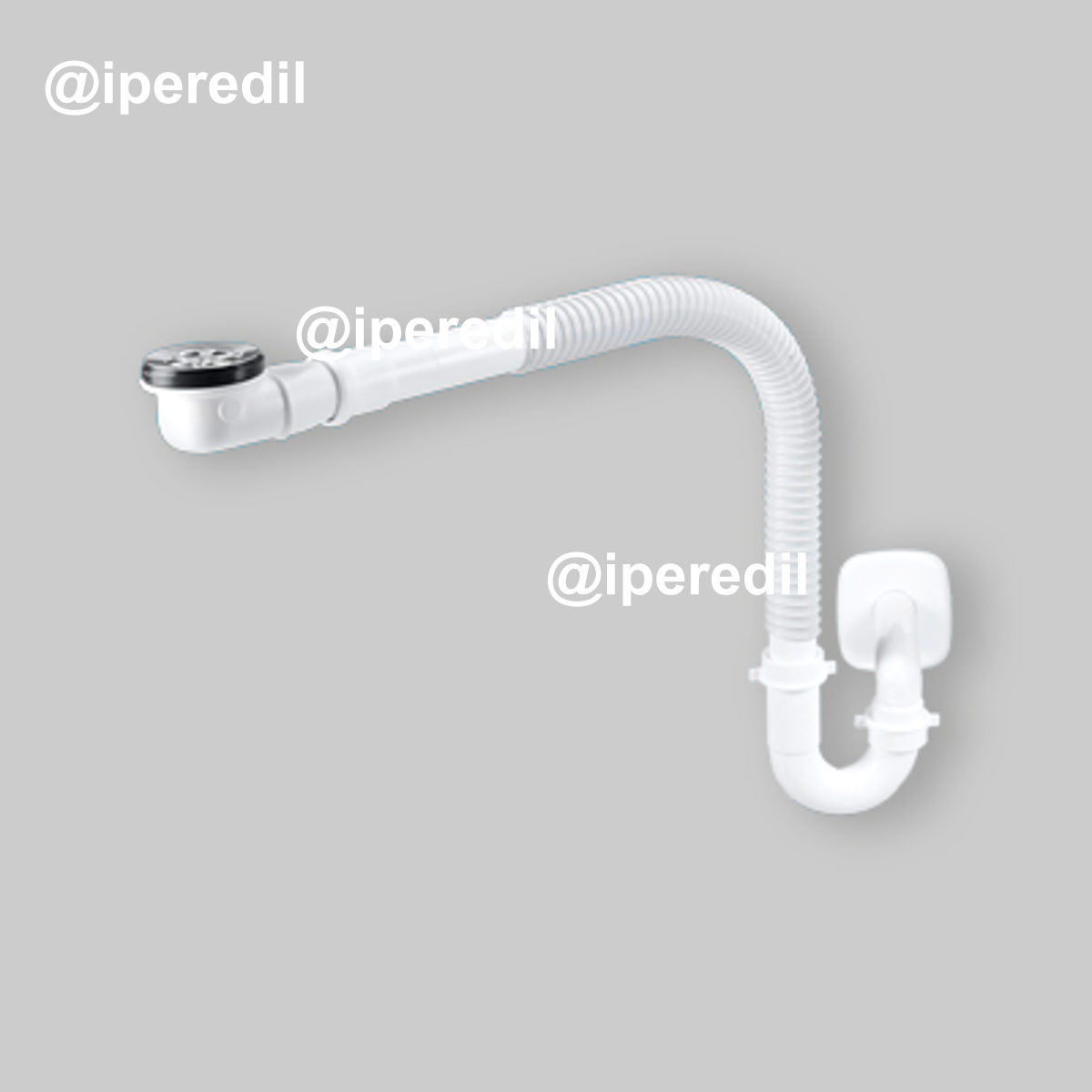 SIFONE SALVA SPAZIO PER LAVABO DISABILE Scarico Ø 40