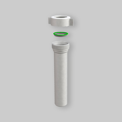 PROLUNGA UNIVERSALE FEMMINA 1"1/2 x 40 L 230mm