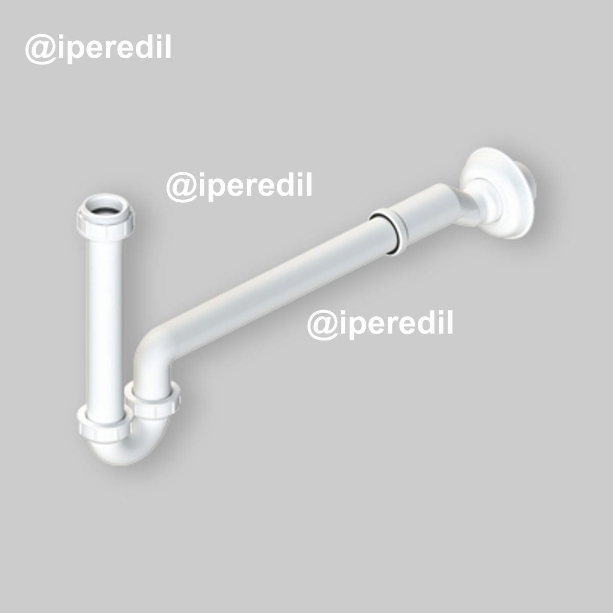 SIFONE PER LAVABO E BIDET AUTOPULENTE CON ECCENTRICO 1"-1"1/4 x Ø32-40 mm