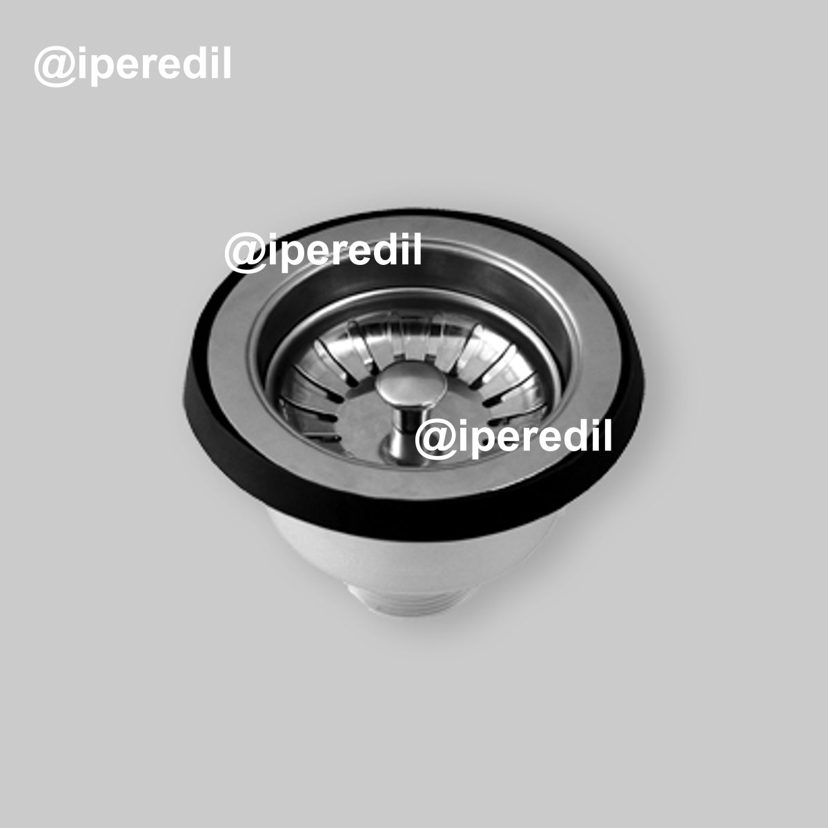 PILETTONE A CANESTRO PER LAVELLO CUCINA CON FORO Ø 90 STP 1"1/2 x Ø114 mm