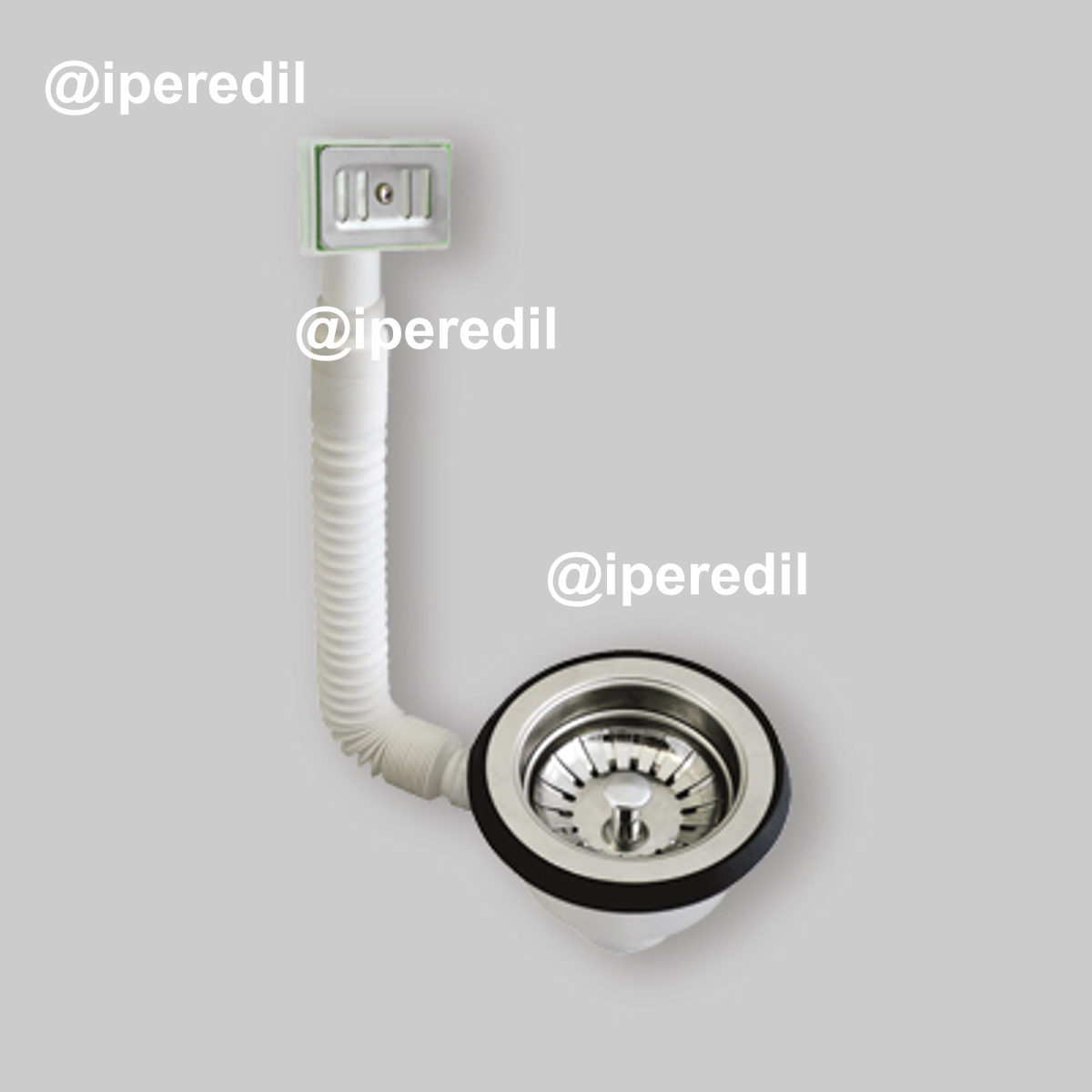 PILETTONE A CANESTRO PER LAVELLO CUCINA CON FORO Ø 90 CTP 1"1/2 x Ø114 mm