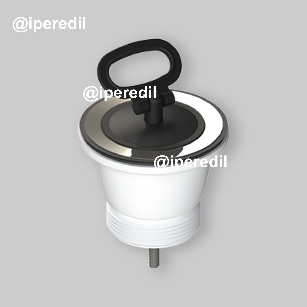 PILETTA IN PVC PER LAVELLO CUCINA CON FORO Ø70 STP 1"1/2 x Ø70 mm