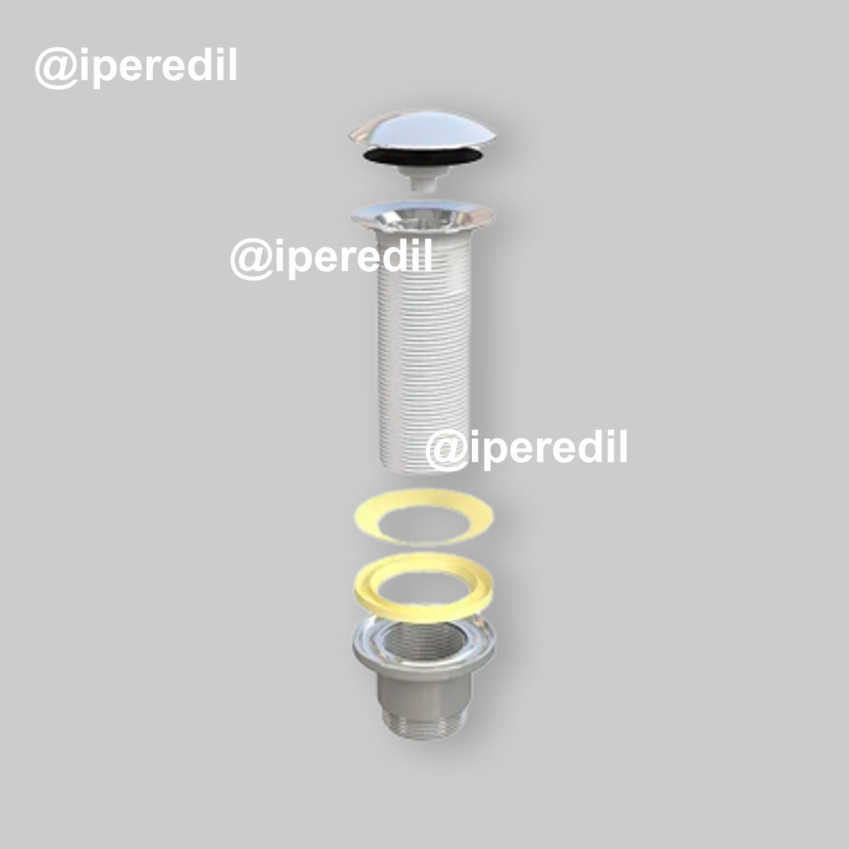 SIFONE PER LAVELLO AUTOPULENTE A 1 VIA CON ATTACCO LAVASTOVIGLIE 1"1/2 x Ø40 mm