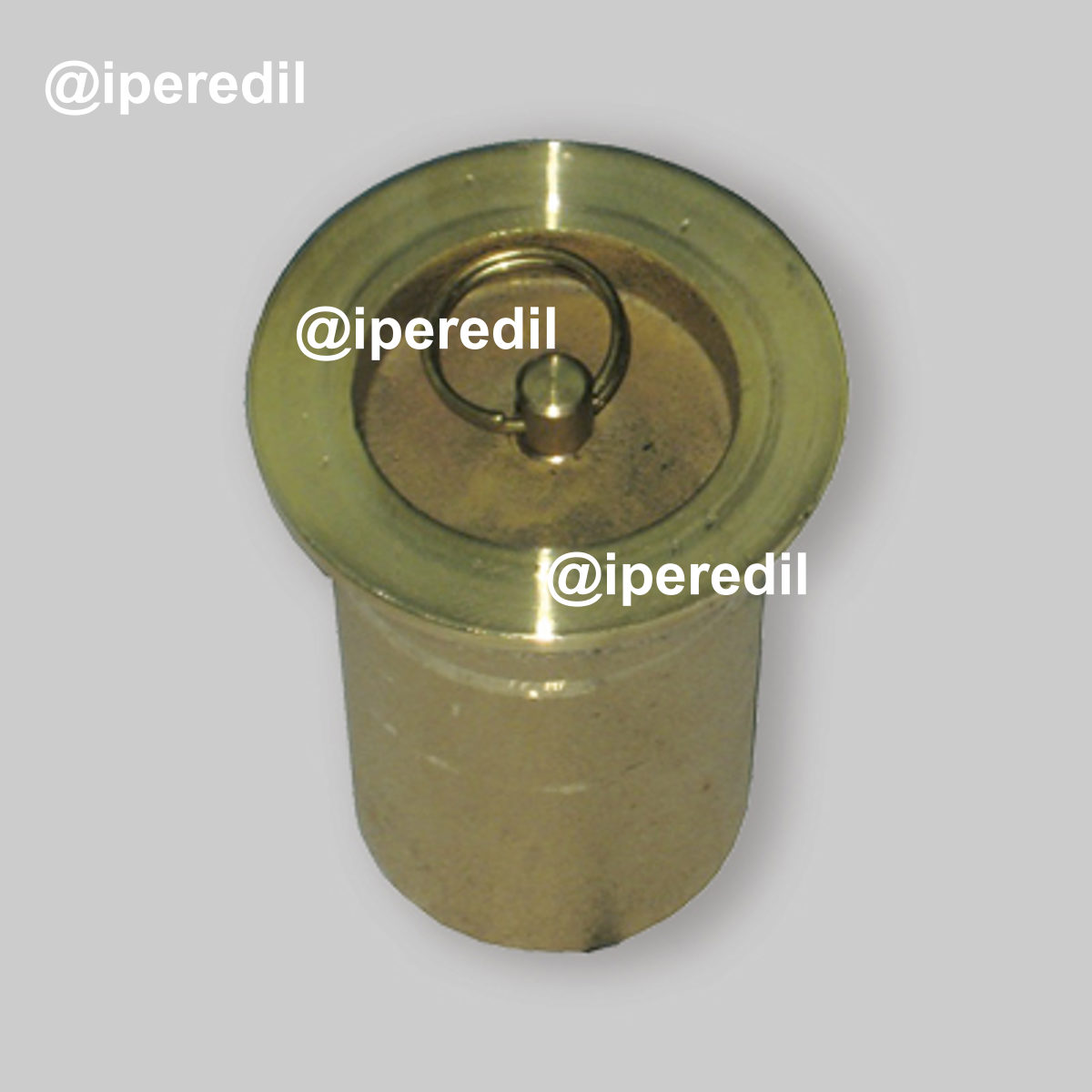 PILETTA DOCCIA MODELLO CATANIA IN OTTONE GIALLO mm 35 - H. 60 mm