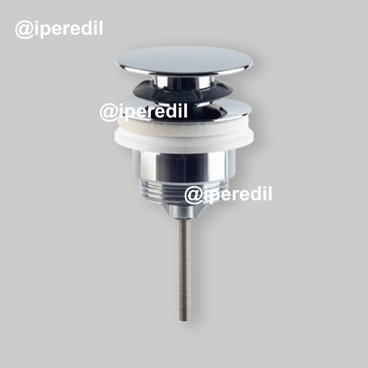 PILETTA CLICK CLACK UNIVERSALE CON GRIGLIA FERMACAPELLI 1"1/4 x Ø63 mm