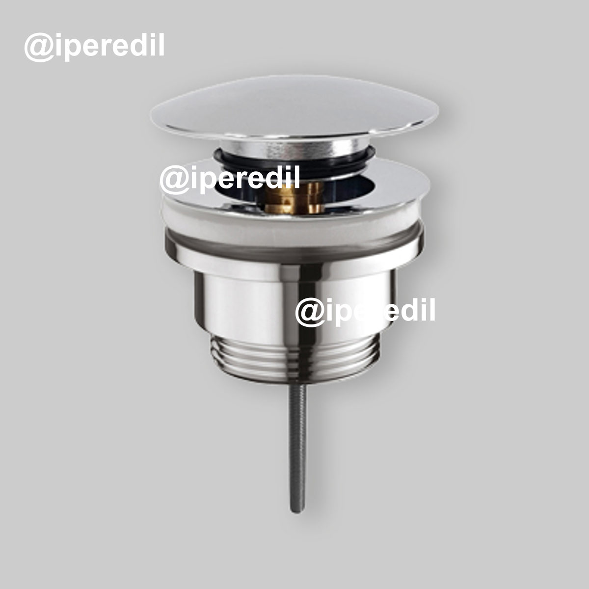 PILETTA CLICK CLACK PER LAVABO IN OTTONE "MODERNA" 1"1/4 - Cromo