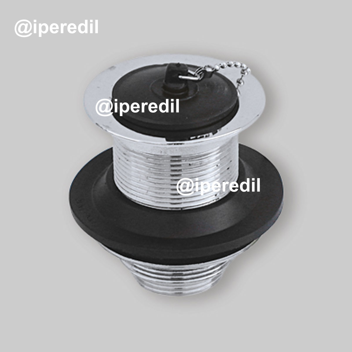 PILETTONE SIFOIDE PER LAVATOI IN OTTONE STP CON GABBIETTA 1"1/4 x Ø77 mm