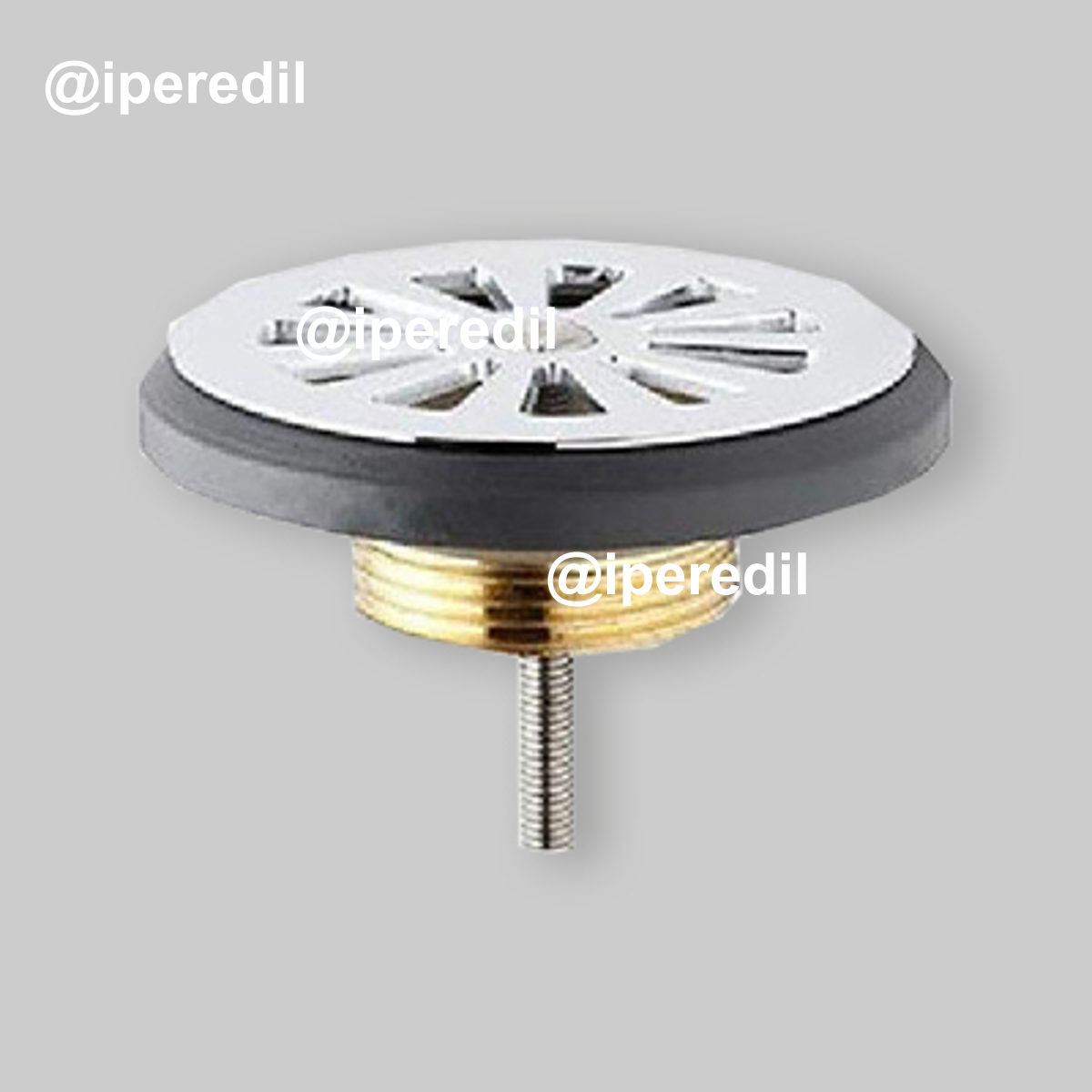 PILETTA A GRIGLIA PER PIATTO DOCCIA CON FORO Ø60 IN OTTONE OMP 1"1/4 x Ø80 mm