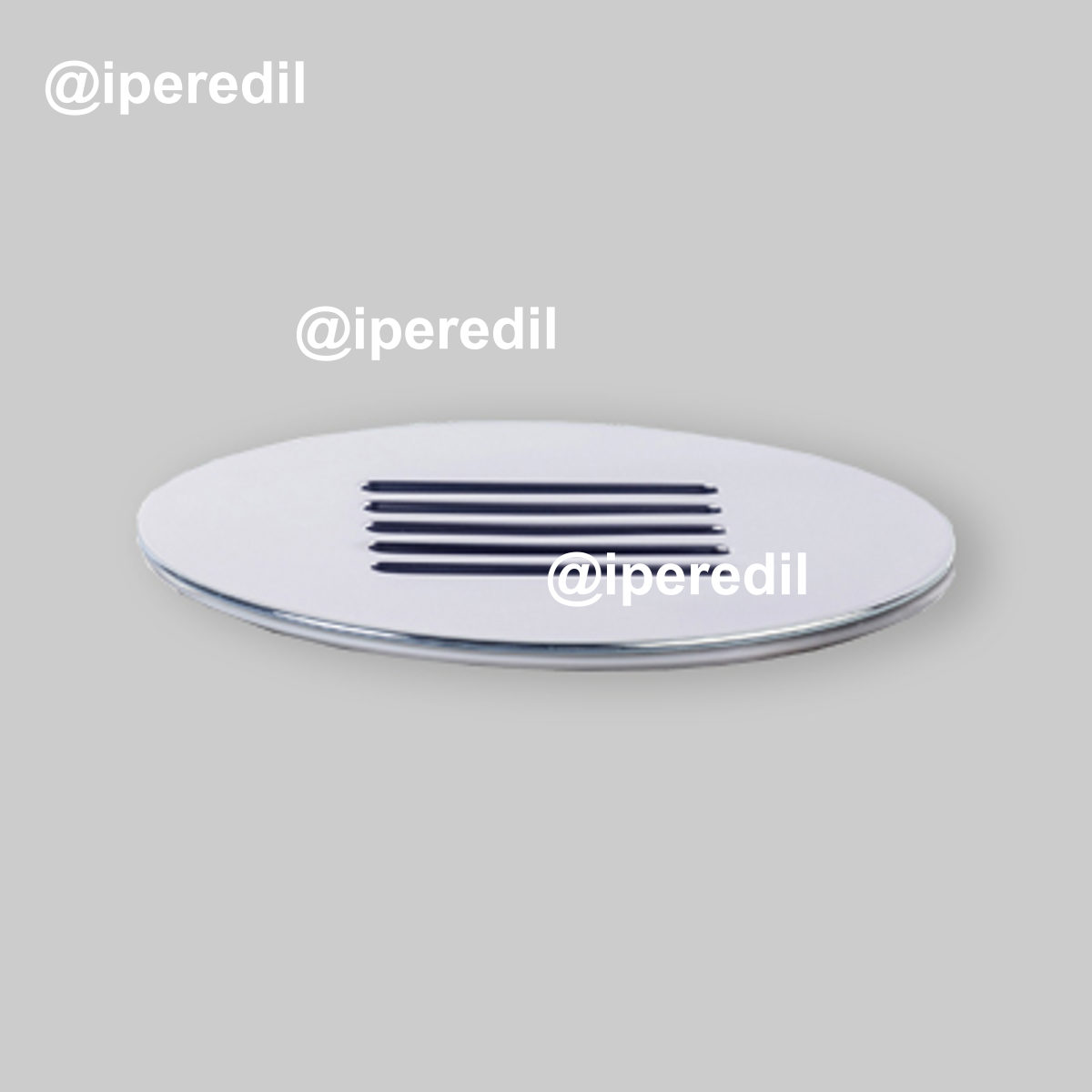 GRIGLIA IN OTTONE PER PILETTA DOCCIA ALTAIR "GRATED" Ø110 mm - Cromo