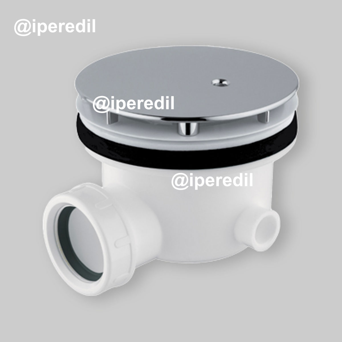 PILETTA SIFONATA PER PIATTO DOCCIA CON FORO Ø90 MINIMALE 1"1/2 x Ø110 mm