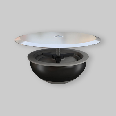 SUPERTAPPO" AD ESPANSIONE CON COPERCHIO PER SIFONI A PAVIMENTO Ø 100