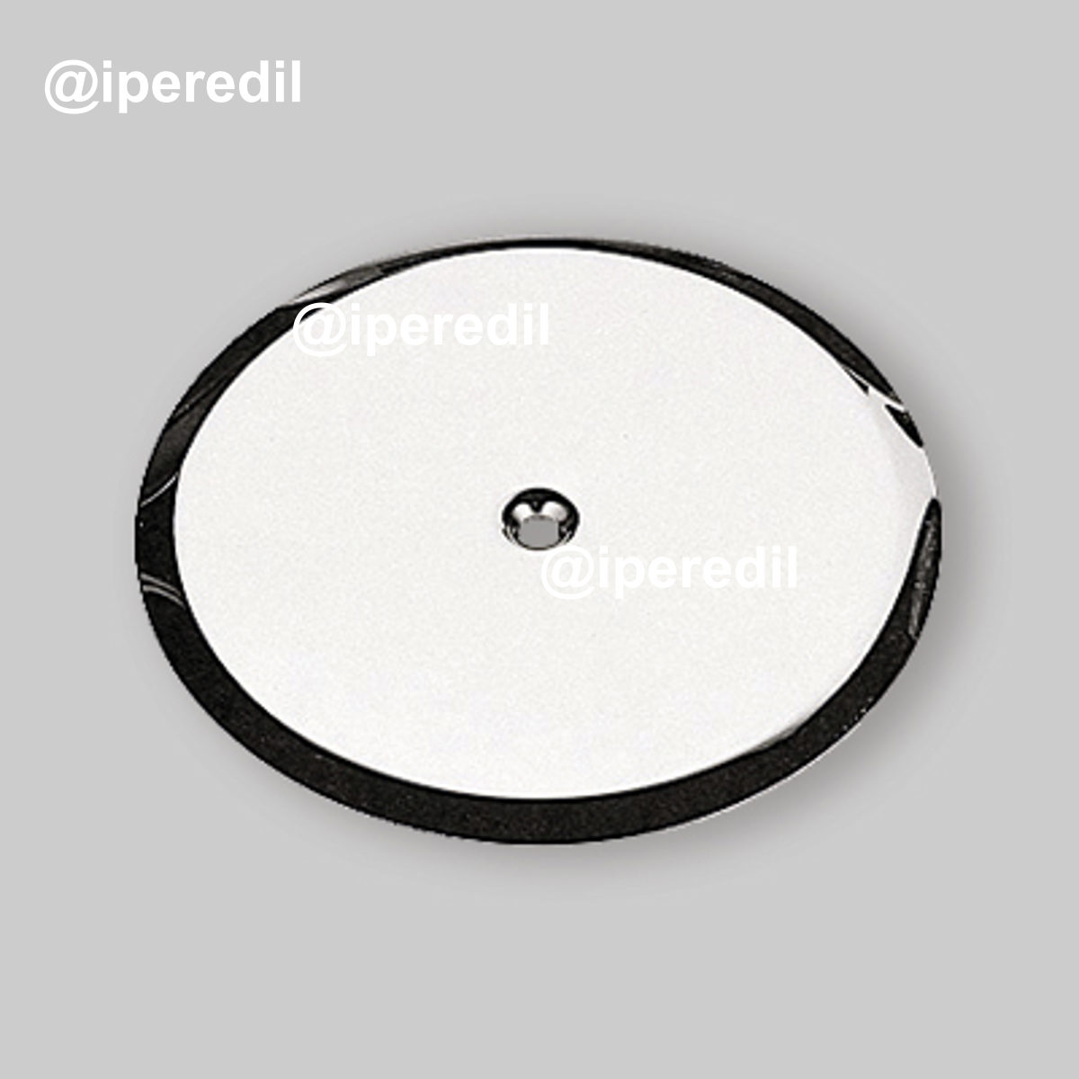 PIATTELLO COPRISIFONE A PAVIMENTO IN ACCIAIO INOX Ø140 mm