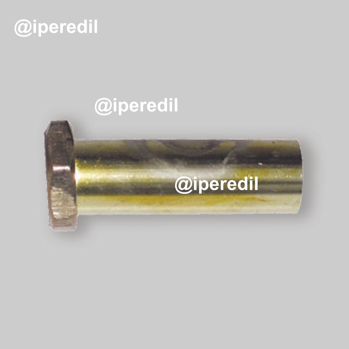 CODOLO DIRITTO IN OTTONE CON DADO E GUARNIZIONE 1"1/2 x Ø40 mm