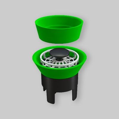 VALVOLA MECCANICA DI NON RITORNO ANTI-ODORE Per fori Doccia Ø 40 - Ø 54